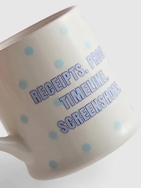 Polka Dot Slogan Mug