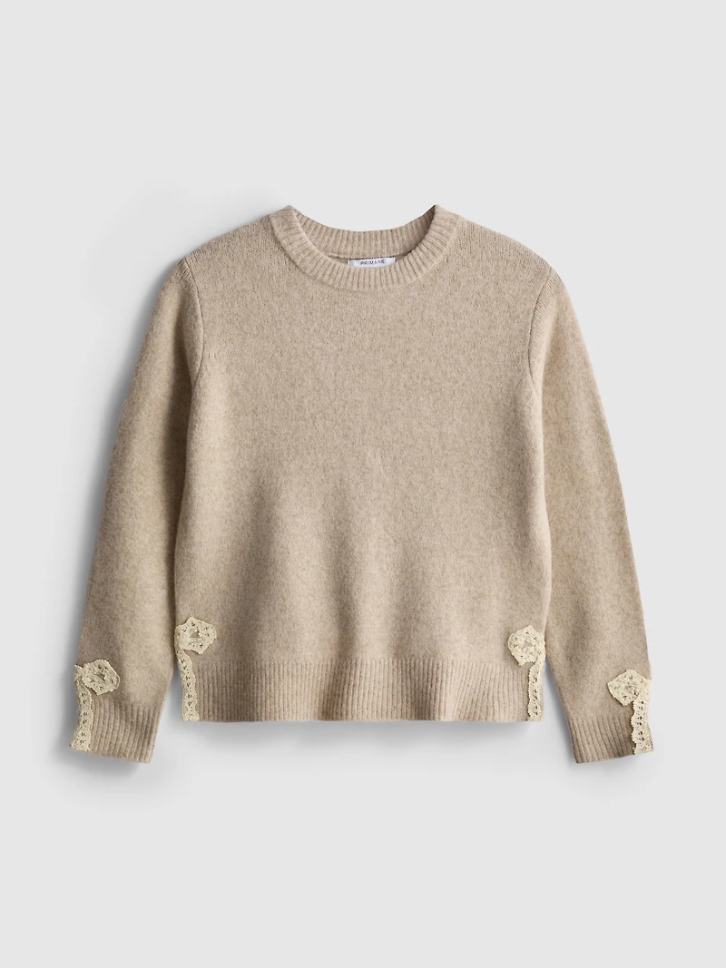 7-15yrs | Lace-Trim Sweater