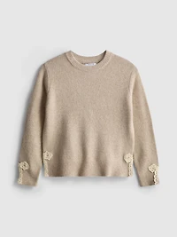7-15yrs | Lace-Trim Sweater