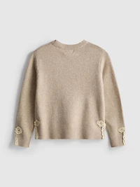 7-15yrs | Lace-Trim Sweater