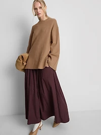 Knitted Wide-Sleeve Sweater