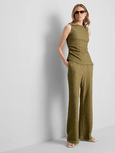 Ruched Crinkle Tank Top