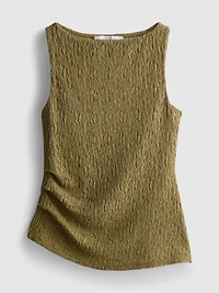 Ruched Crinkle Tank Top