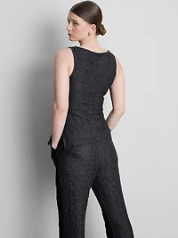 Ruched Crinkle Tank Top