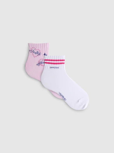 2pk KPop Demon Hunters Cotton Quarter Crew Socks