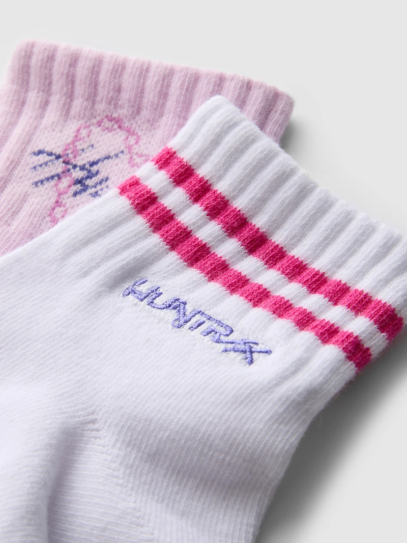 2pk KPop Demon Hunters Cotton Quarter Crew Socks