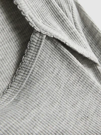 7-15yrs | Square-Neck Long-Sleeve T-Shirt