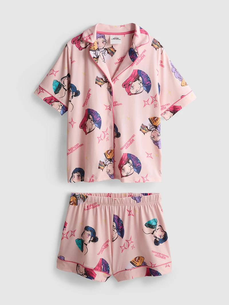 KPop Demon Hunters Shorty Boyfriend Pajamas
