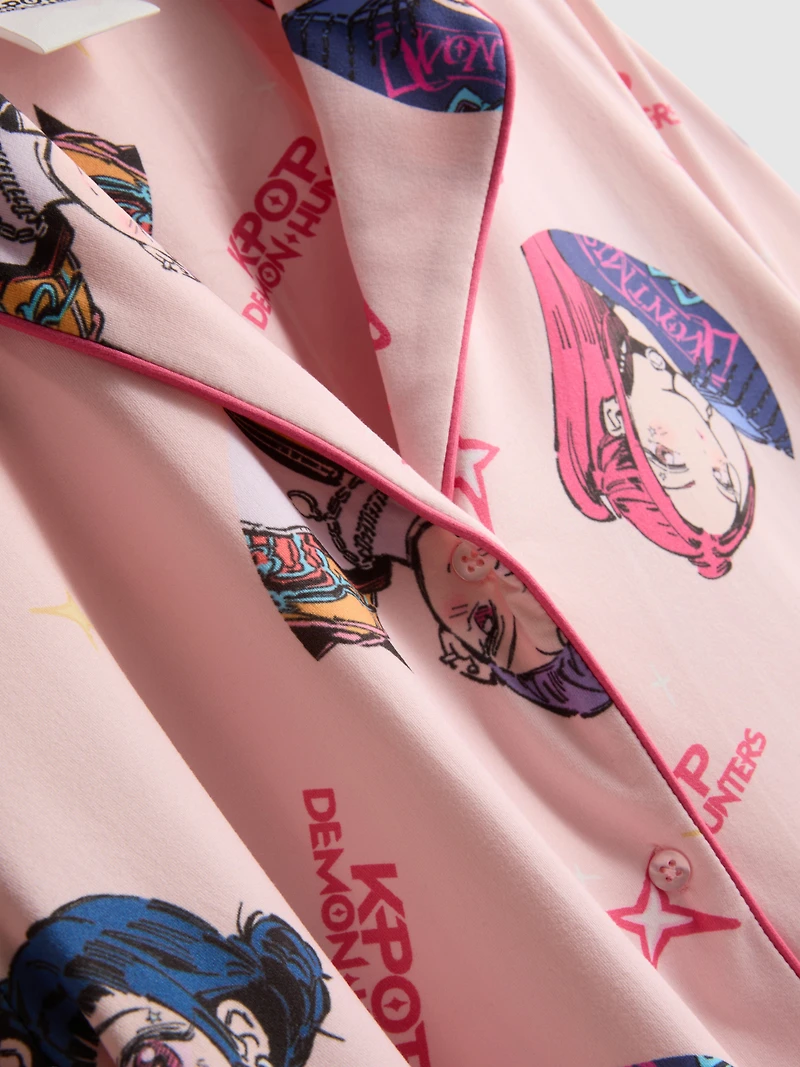 KPop Demon Hunters Shorty Boyfriend Pajamas