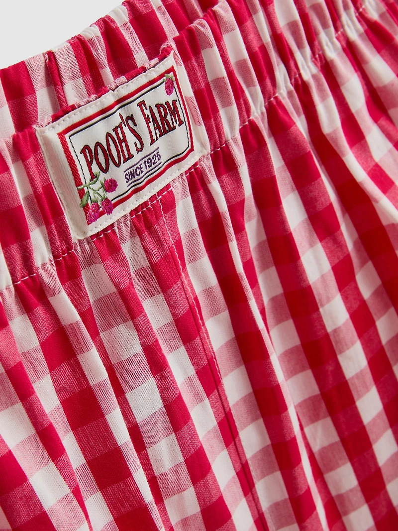 Disney's Winnie the Pooh Gingham Shorty Pajamas