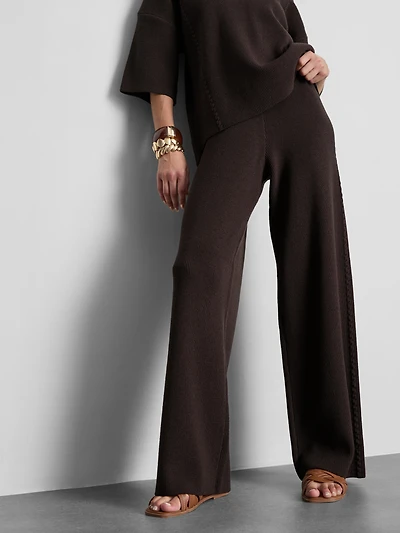 Knitted Wide Leg Pants