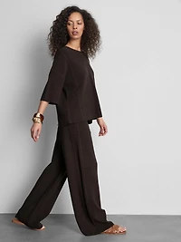 Knitted Wide Leg Pants