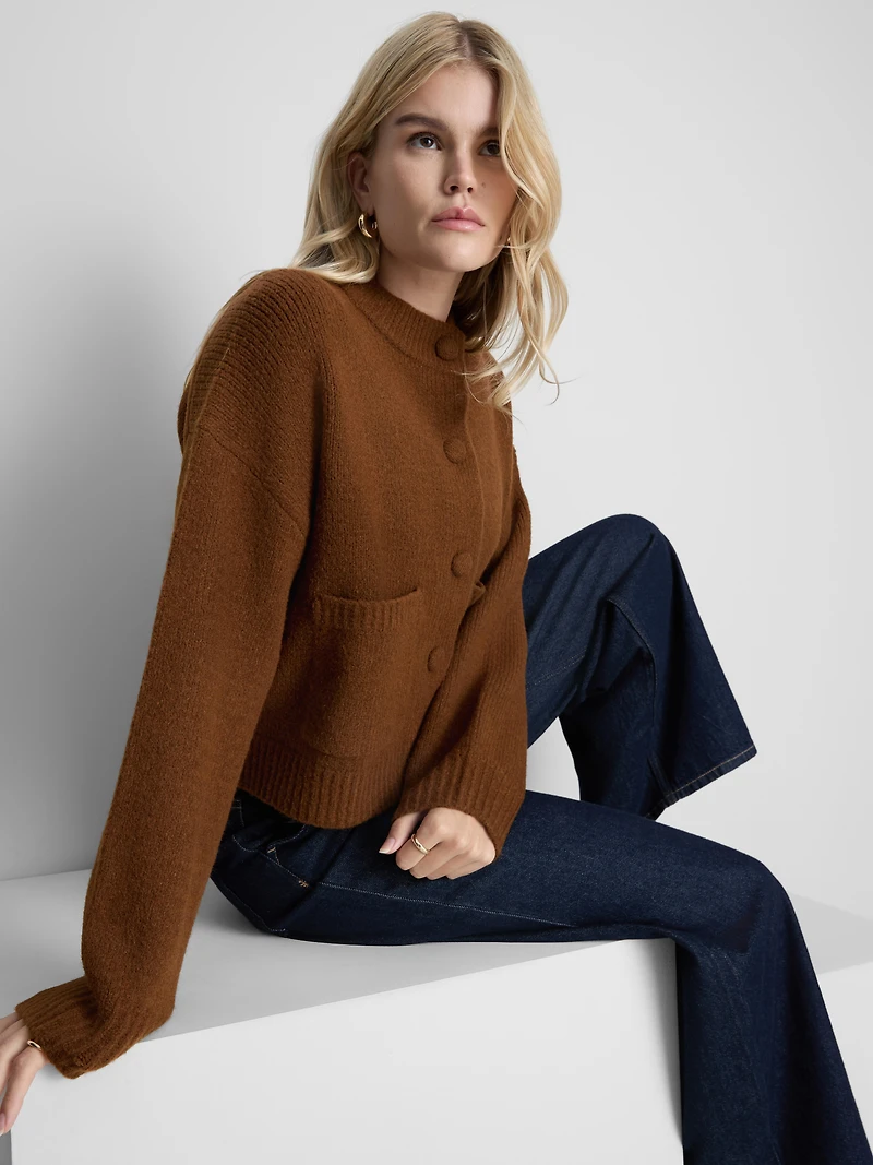 Knitted Bomber Cardigan