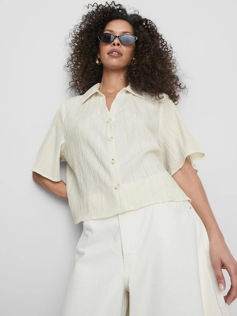 Relaxed Crinkle Shirt
