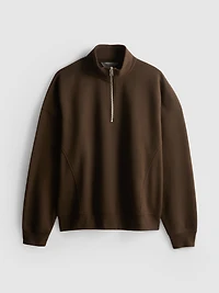 Cotton Rich Half Zip Sweatshirt