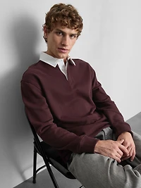 Cotton-Rich Oversized Collared Shirt