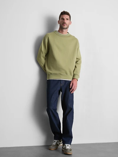 Cotton Rich Oversized Crew Neck Sweatshirt