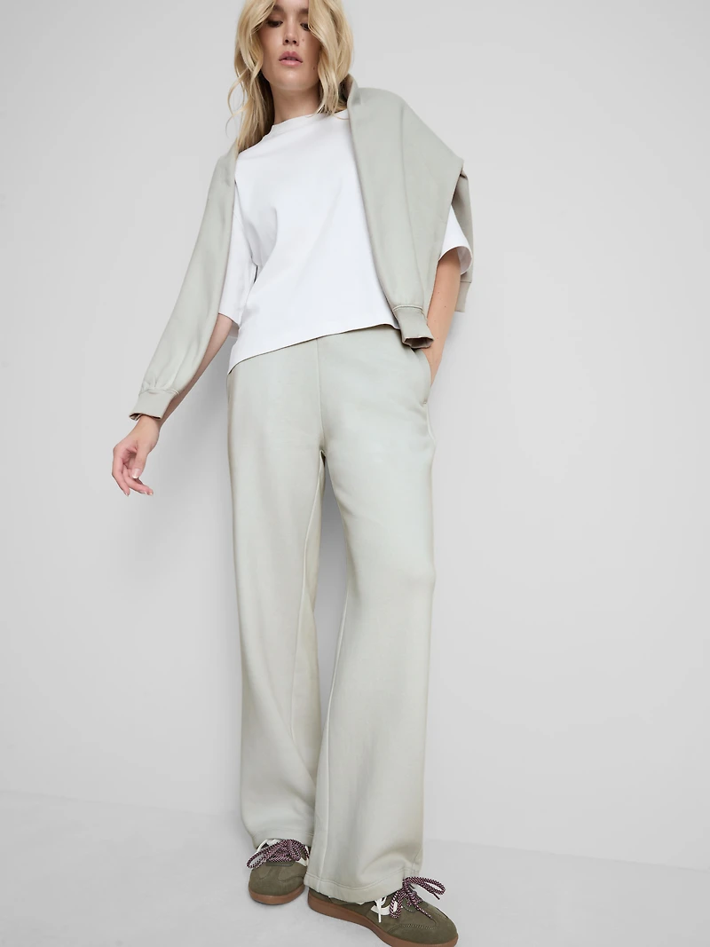 Cotton Rich Wide Leg Sweatpants