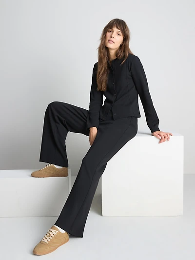 Paula Echevarría Structured Crew Neck Cardigan