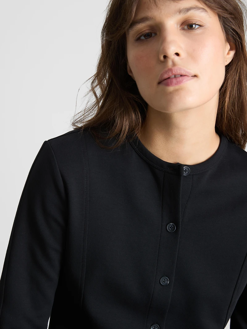 Paula Echevarría Structured Crew Neck Cardigan