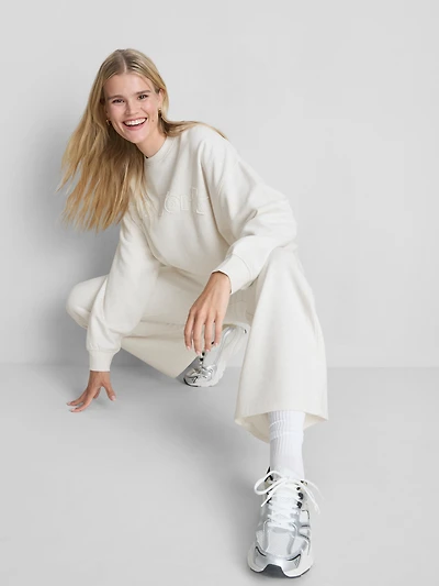 Cotton-Rich Wide-Leg Appliqué Joggers