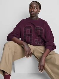 Cotton-Blend 83 Check Sweatshirt