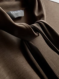 Jersey Tie-Neck Tee