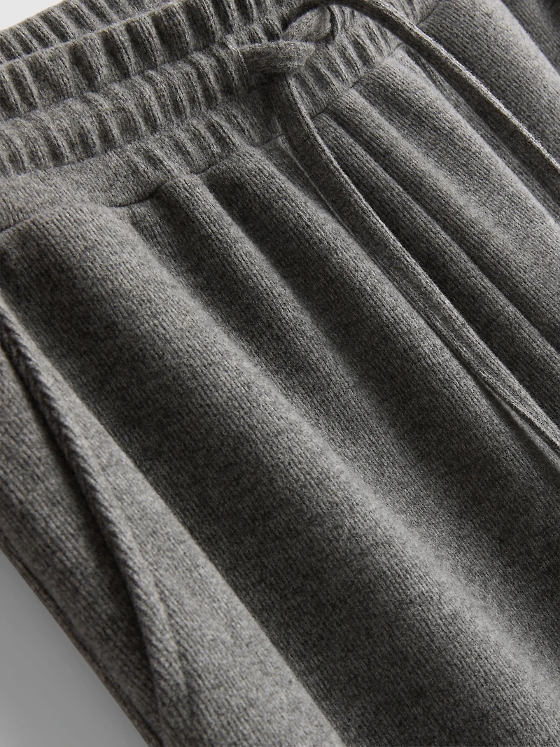 Cotton Blend Cozy Wide Leg Joggers
