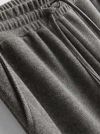 Cotton Blend Cozy Wide Leg Joggers