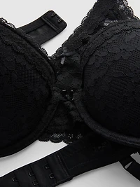 All-Over Lace Demi-Cup Lingerie Set
