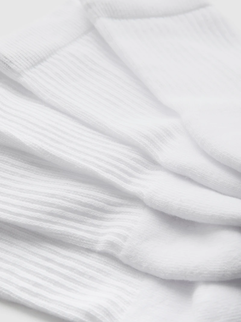 5pk Cotton-Rich Ribbed Crew Socks
