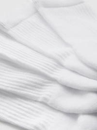 5pk Cotton-Rich Ribbed Crew Socks