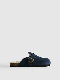 Faux Fur Lined Mule Slippers
