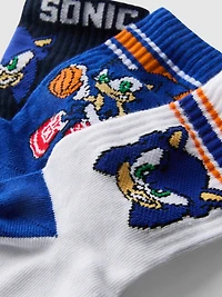 3pk Sonic The Hedgehog Crew Socks