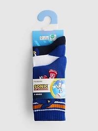 3pk Sonic The Hedgehog Crew Socks