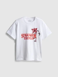 7-15yrs | Stranger Things Demogorgon Pure Cotton T-Shirt