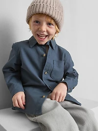 1-9yrs | Pure Cotton Button-Up Shirt