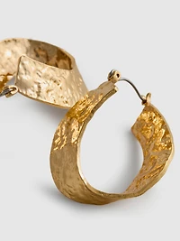 Paula Echevarría Textured Oval Hoops