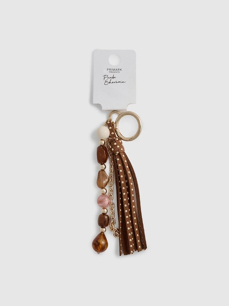 Paula Echevarría Beaded Tassel Bag Charm