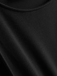 Dropped Hem Midi Dress