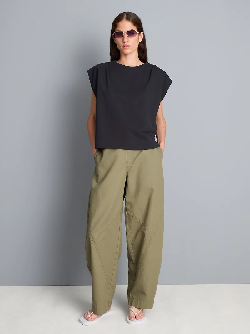 Relaxed Sweatshirt Tank Top