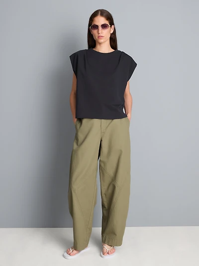 Relaxed Sweatshirt Tank Top