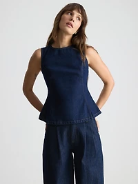 Paula Echevarría Peplum Hem Tank Top