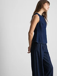 Paula Echevarría Peplum Hem Tank Top