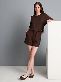 Relaxed Textured Shorts