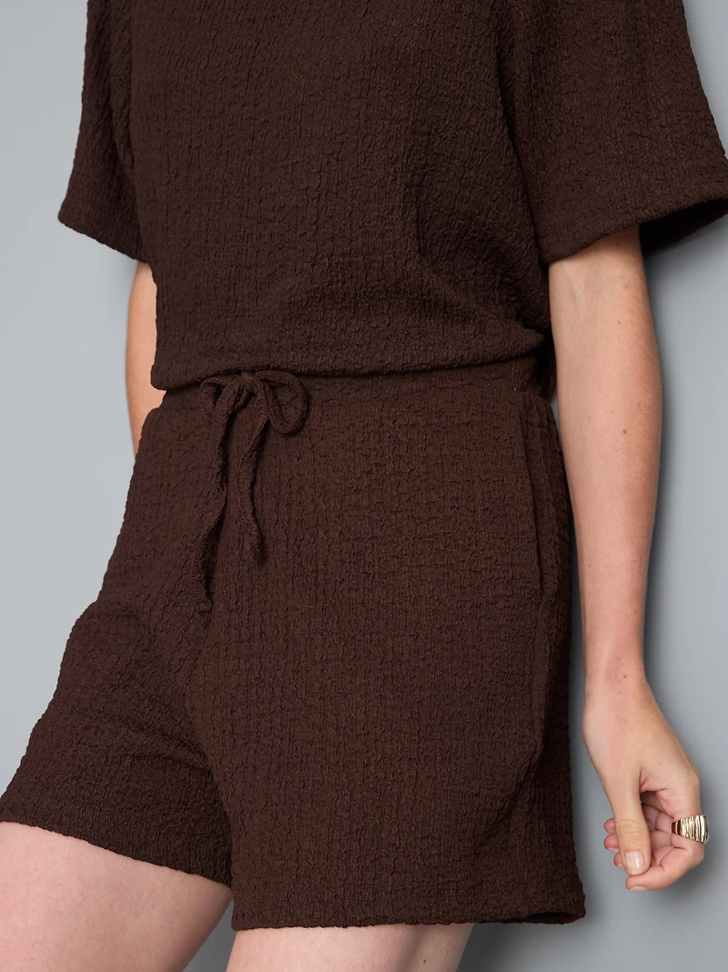 Relaxed Textured Shorts