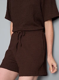 Relaxed Textured Shorts