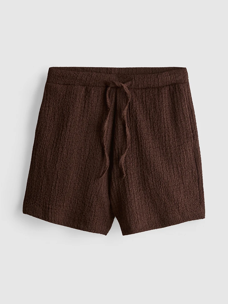 Relaxed Textured Shorts