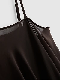 Asymmetrical Cape Mini Dress