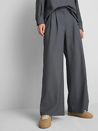 Paula Echevarría Wide Leg Pleated Pants
